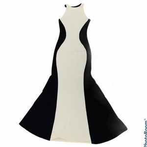Richcoco maxi dress racerback color block